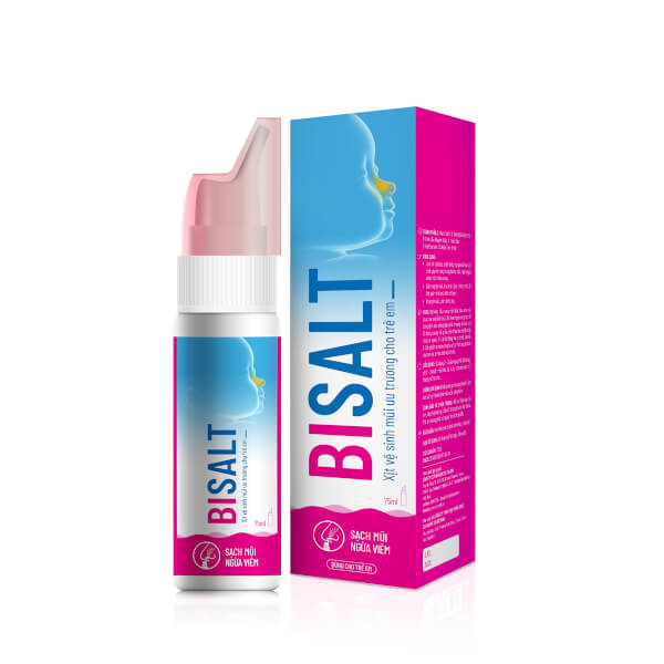 Xịt vệ sinh mũi ưu trương cho trẻ em Bisalt 75ml