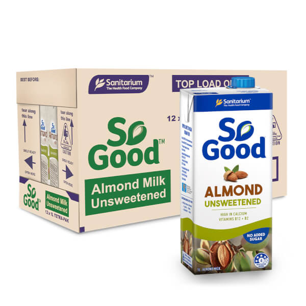 Thùng sữa hạnh nhân không đường SO GOOD 1L