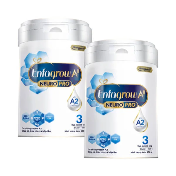 Combo 2 lon Enfagrow AII NeuroPro 3,1 - 6 tuổi, 800G