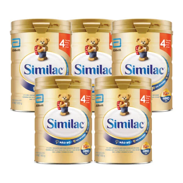 Combo 5 lon sữa Similac Eye-Q số 4 900g (2-6 tuổi)