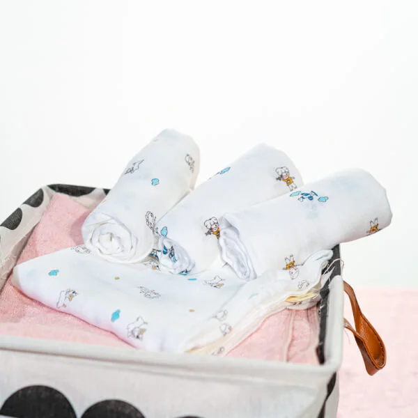 Combo 2 Khăn gạc sợi tre cao cấp ConCung Good BM8X 60x120 (cm)