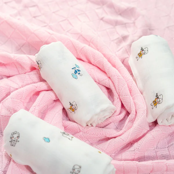 Combo 2 Khăn gạc sợi tre cao cấp ConCung Good BM8X 60x120 (cm)