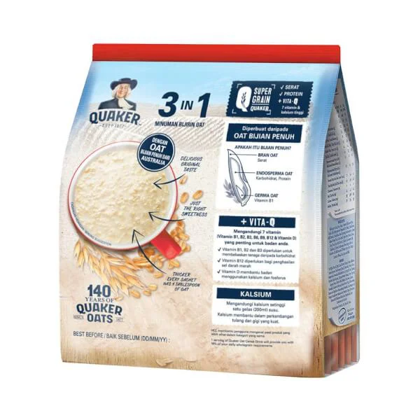 Thức uống yến mạch Quaker 3in1 – Vị Berry Burst