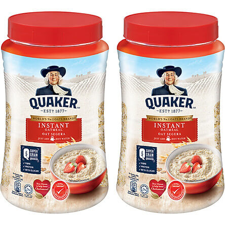 Combo 2 Yến mạch ăn liền Quaker 600gr