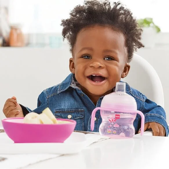 Bình tập uống chống tràn MAM Starter Cup 150ml màu hồng