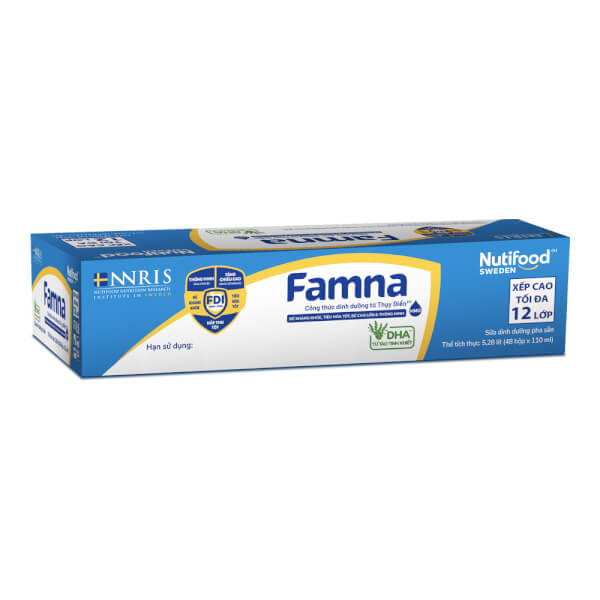 Thùng sữa nước Famna 110ml (lốc 4 hộp)