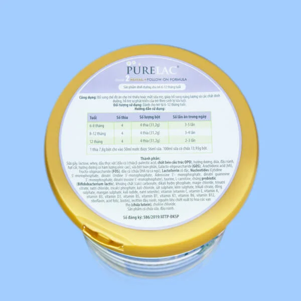 Sữa Purelac số 2 800g (6-12 tháng)