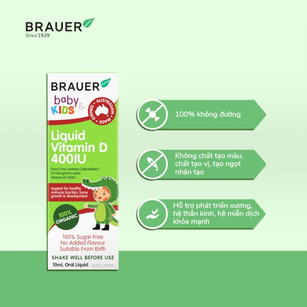 Brauer Liquid Vitamin D Organic