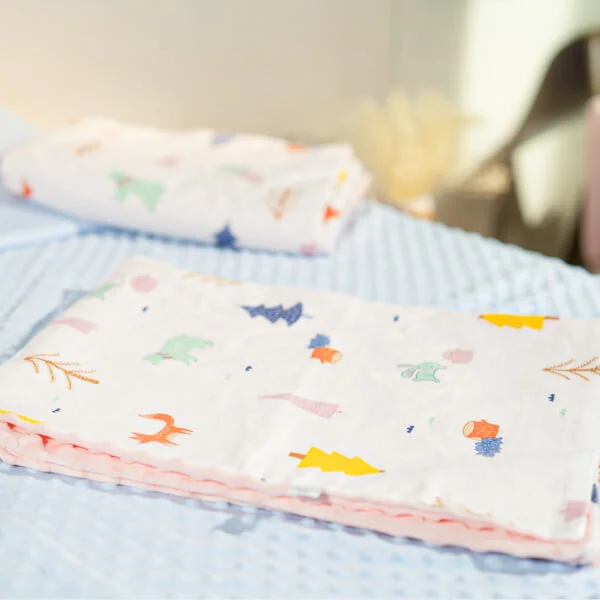 Chăn xô 2 lớp cho bé ConCung Good TOW21004 (110*150cm, Hồng)