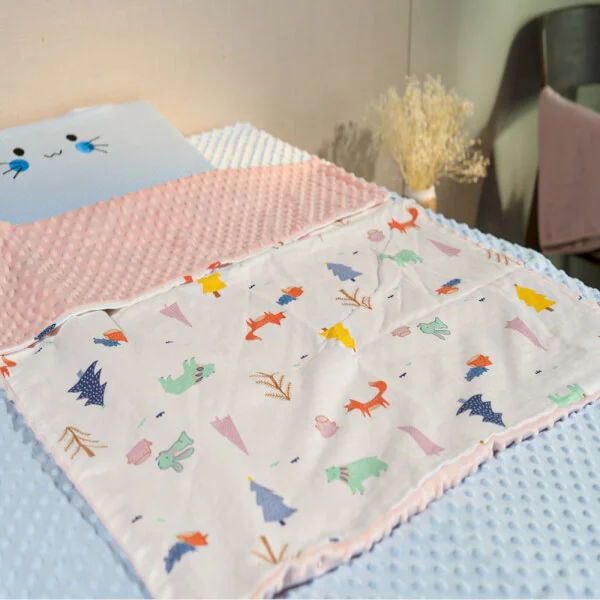 Chăn xô 2 lớp cho bé ConCung Good TOW21004 (110*150cm, Hồng)