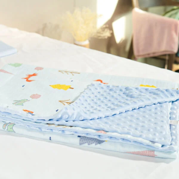 Chăn xô 2 lớp cho bé ConCung Good TOW21003 (75*100cm, Xanh)