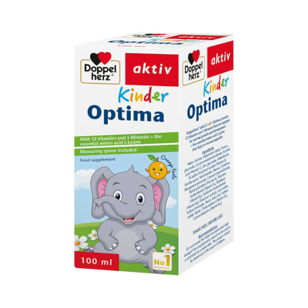 Combo 2 Siro bổ sung Vitamin và khoáng chất cho bé Kinder Optima