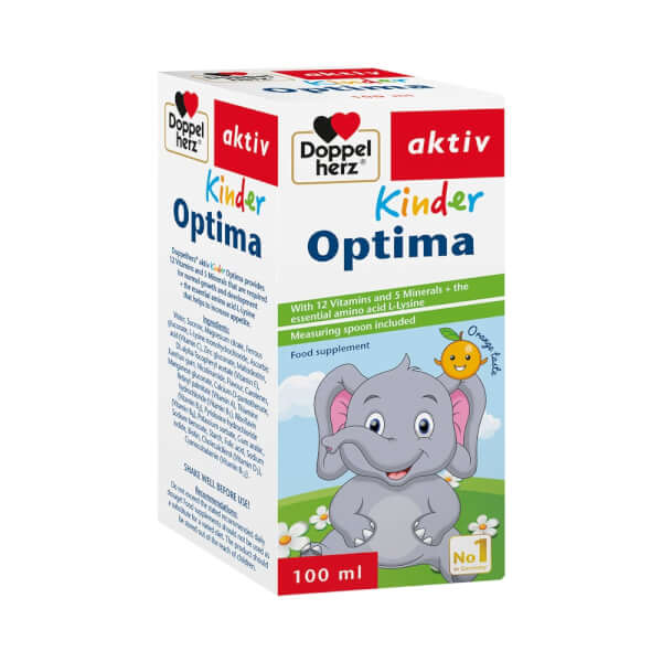 Combo 2 Siro bổ sung Vitamin và khoáng chất cho bé Kinder Optima