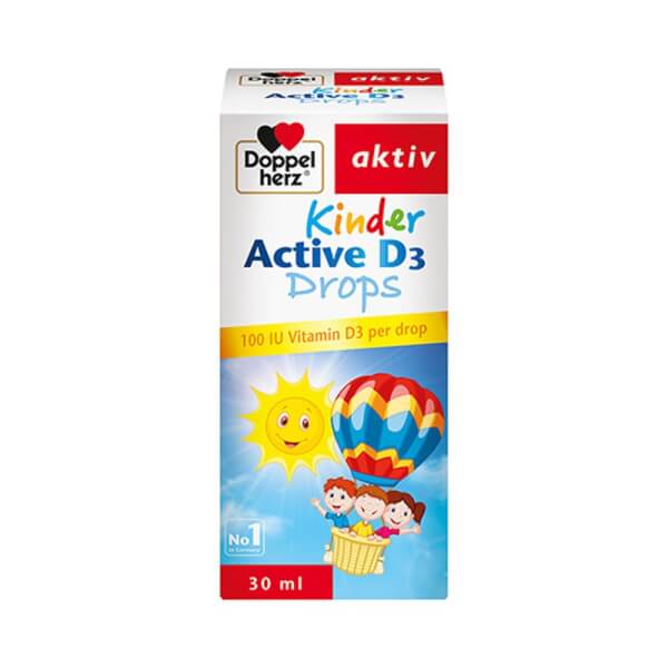 Combo 2 Vitamin D3 giúp bé tăng chiều cao Kinder Active D3 Drops