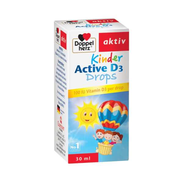 Combo 2 Vitamin D3 giúp bé tăng chiều cao Kinder Active D3 Drops