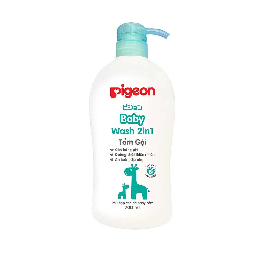Tắm - Gội 2 in 1 Jojoba Pigeon 700ml Không Paraben