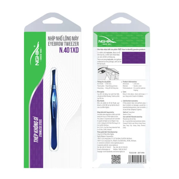 Nhíp nhổ lông mày N-401 NGHĨA (18 tuổi trở lên)