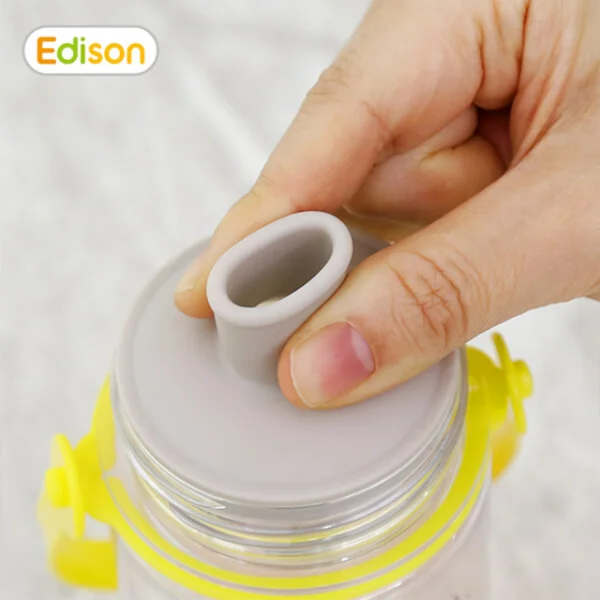 Bình tập uống Edison tritan có dây (350ml, hồng)