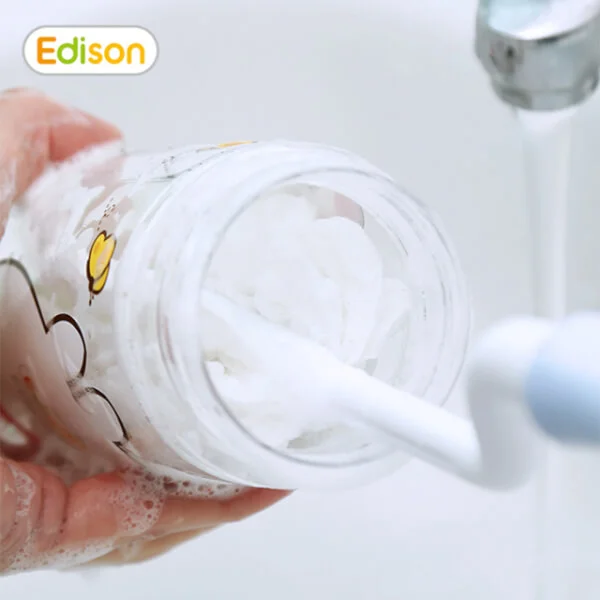 Bình tập uống Edison tritan có dây (350ml, hồng)