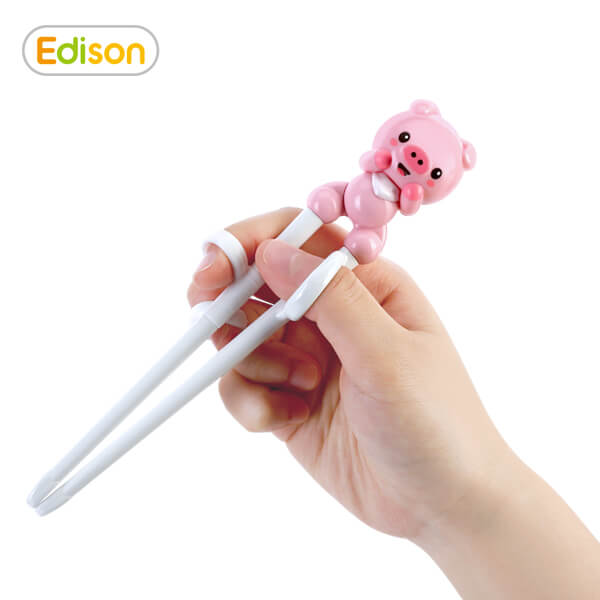 Đũa nhựa tập ăn Edison heo hồng