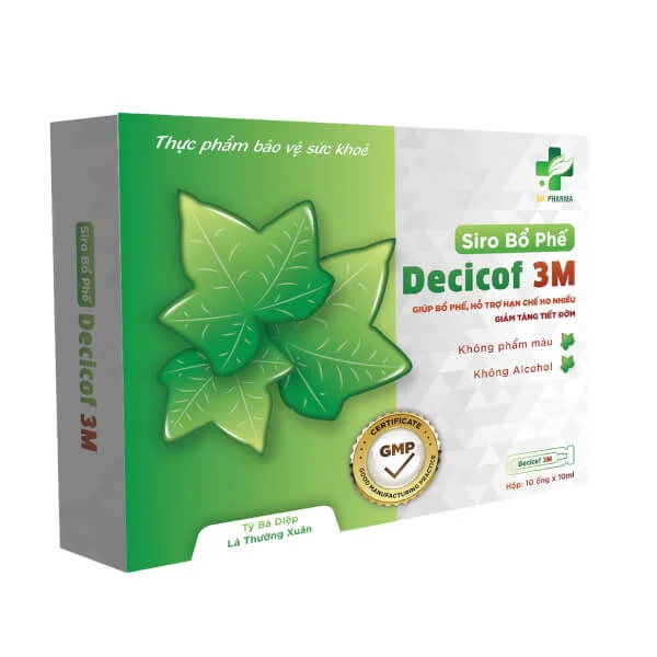 Siro ho, bổ phế cho bé Decicof 3M