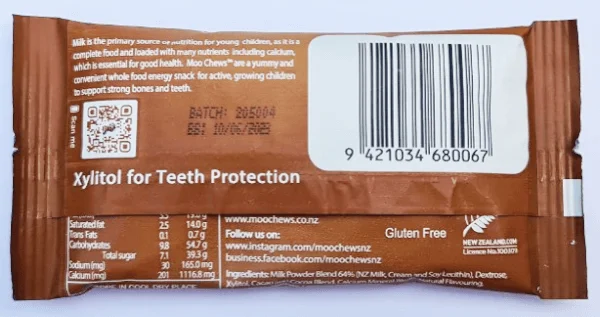 Viên Sữa Moo Chews Chocolate 15 viên/gói