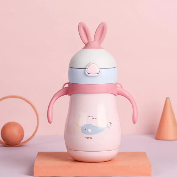 Bình giữ nhiệt em bé Diller 260ml (304ss+ 316ss, hồng)