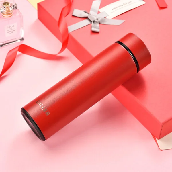 Bình giữ nhiệt Diller 450ml (double 304ss, đỏ)