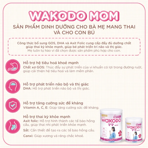 Sữa Wakodo mom 830g