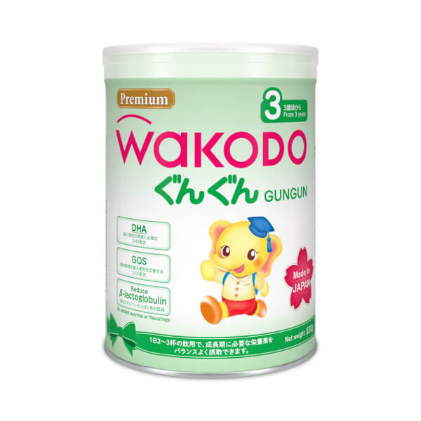 Combo 2 lon Sữa Wakodo số 3 830g (trên 3 tuổi)