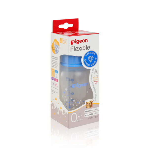 Combo 1 Gối memory foam chống trào ngược và cho bé bú ConCung Good (Xanh) và 1 Bình sữa Pigeon Streamline (Xanh,150ml)