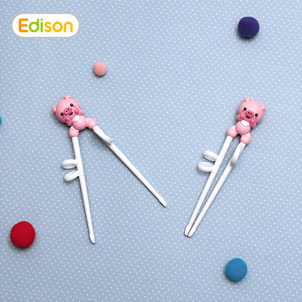Combo 2 Đũa nhựa Edison heo hồng
