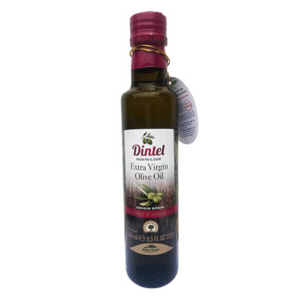 Dầu Olive ép nguyên chất 100% hiệu Dintel - Extra Virgin Olive Oil (Chai thủy tinh) 250ml