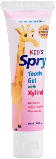 Kem đánh răng trẻ em với Xylitol - Spry (Hương Chew Gum)