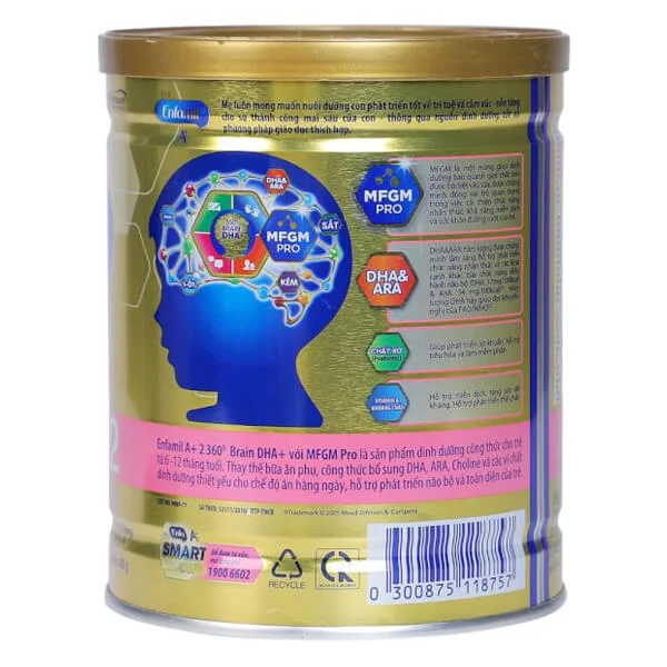 Sữa Enfamil A+ 2 400g (6-12 tháng)