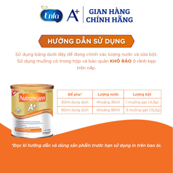 Sữa Nutramigen A+ LGG 400g (0-12 tháng)