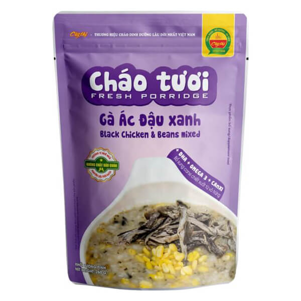 [T] Combo 2 Cháo tươi Cây Thị Gà ác đậu xanh