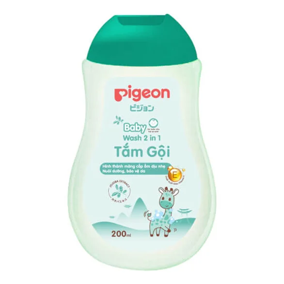 Tắm gội dịu nhẹ Pigeon Jojoba 200ml (không paraben)