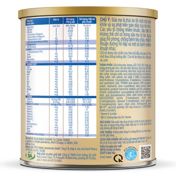 Sữa Similac 5G số 2 400g (6-12 tháng)