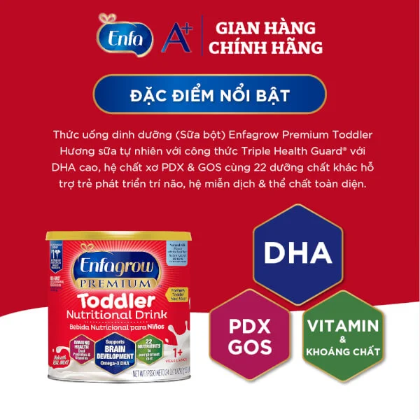 Sữa Enfagrow Premium Toddler Nutritional 680g (trên 1 tuổi)