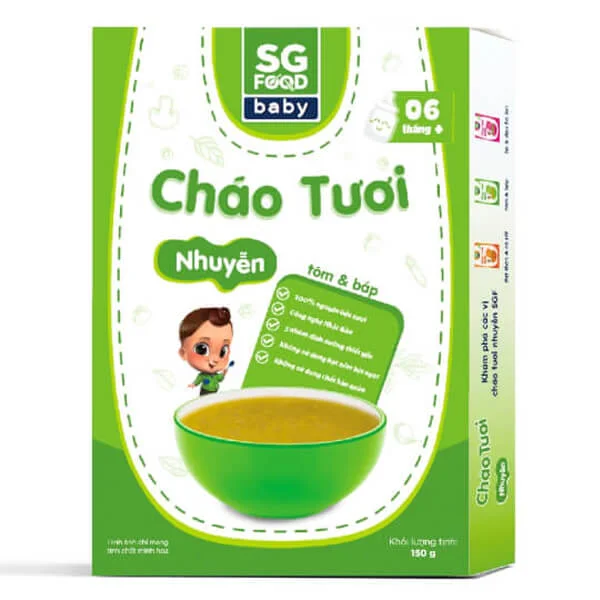 Cháo Tươi Nhuyễn Tôm và Bắp