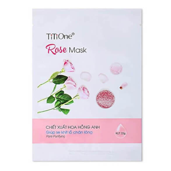 Mặt nạ Titione chiết xuất hoa hồng Anh 22g