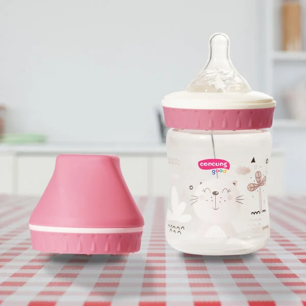 Bình sữa ConCung Good cổ rộng 120ml (Hồng)