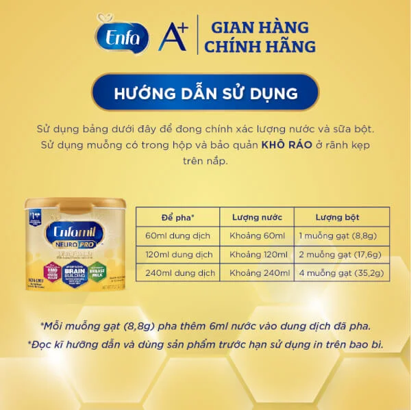 Sữa Enfamil NeuroPro Infant Formula 587g (0-12 tháng)