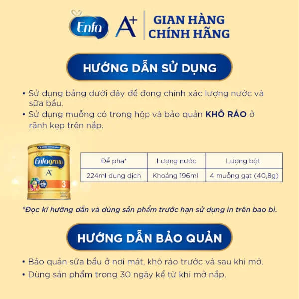 Sữa Enfagrow A+ số 3 1.7kg (1-3 tuổi)