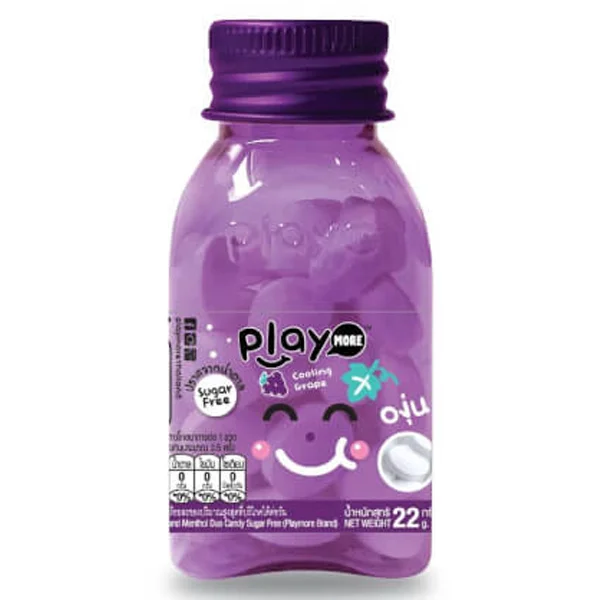 Kẹo the vị nho Playmore hũ 22g