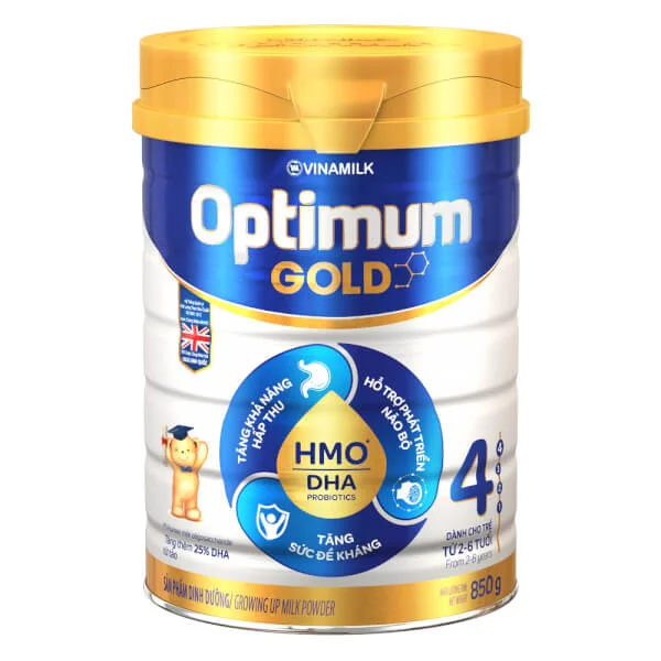 Vinamilk Optimum Gold 4, 850g, 2-6 tuổi