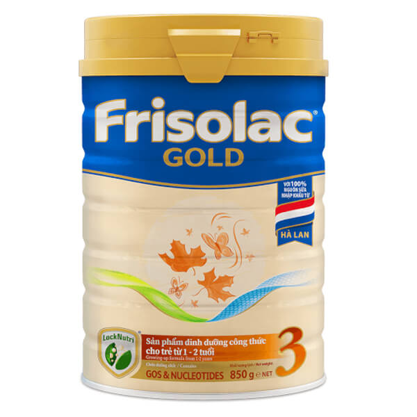 Sữa Frisolac Gold số 3 850g (1 - 2 tuổi)