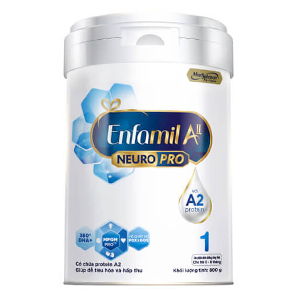 Sữa Enfamil A2 NeuroPro số 1 800g (Infant Formula, 0 - 6 tháng)