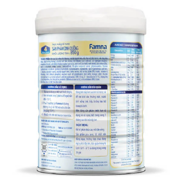 Sữa Famna Số 4 850g (từ 2 tuổi)